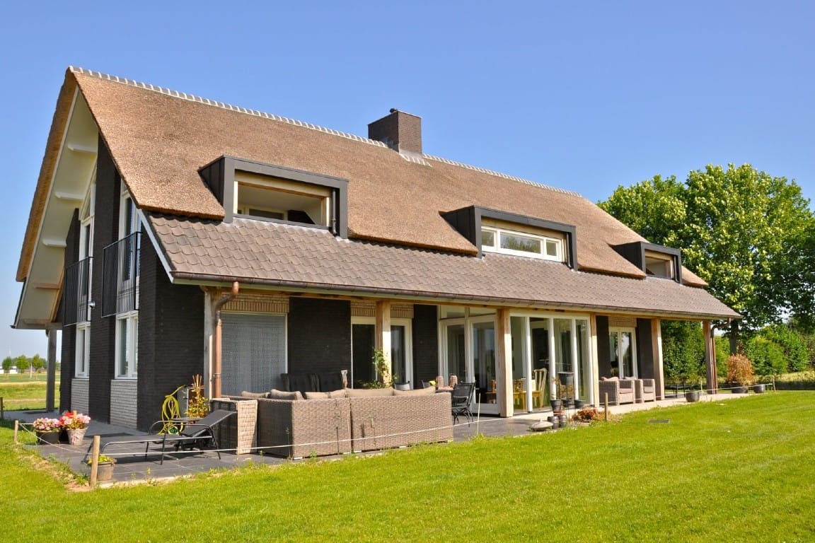 Rieten dak beschermen tegen vogels